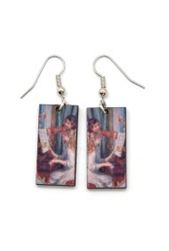 Girls at Piano Earrings